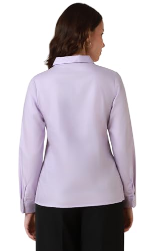 Allen Solly Women's Regular Fit Blouse (Lilac) - SaumyasStore