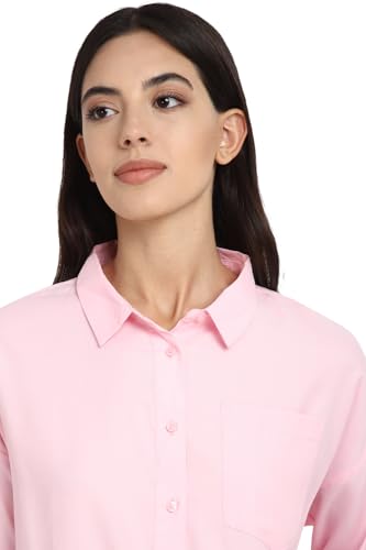 Allen Solly Women's Regular Fit Blouse (Pink) - SaumyasStore