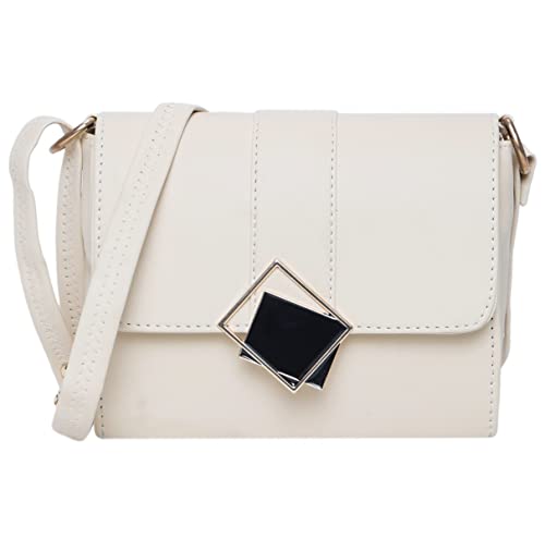 ADISA Women's Girls Party Sling Bag Crossbody (Cream) - SaumyasStore