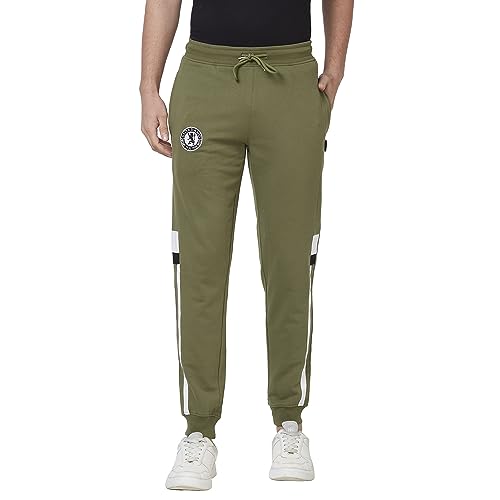 Giordano Men's Mid-Rise Slim Fit Joggers - Olive - SaumyasStore