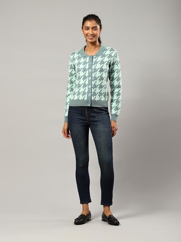 Label RITU KUMAR Grey Printed Sweater - SaumyasStore