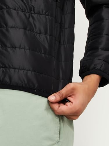 Max Men's A-Line Coat (EDCJKWI2311LT_Black_S - SaumyasStore