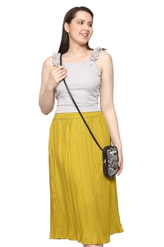 SACCI MUCCI Phone Pouch, Mobile Bag, Women's Wallet Sling Crossbody Bag for Mobile Cell Phone, Crossbody Phone Bag -Aquatic Mushrooms (Black) - SaumyasStore