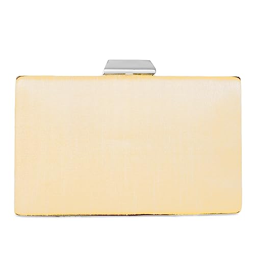 Peora Cream Clutch Purses for Women Handmade Evening Sling Handbag Stylish Bridal Fashion Clutch Bag for Girls - SaumyasStore