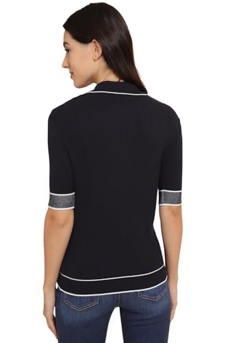 Allen Solly Women's Regular Fit Blouse (Black) - SaumyasStore