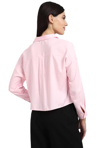 Allen Solly Women's Regular Fit Blouse (Pink) - SaumyasStore