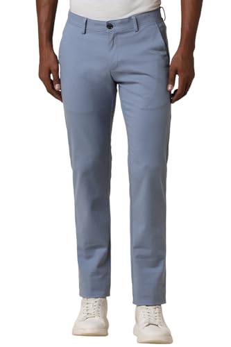 Allen Solly Men's Slim Casual Pants (ASTFQSRFY45735_Blue - SaumyasStore