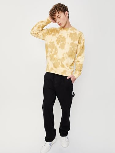 Max Mens Sweatshirt,Mustard,L - SaumyasStore