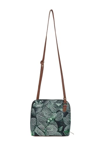 YOYOWING PU Synthetic Leather Cross body Women's sling travel Satchel Bag | Ladies Purse Handbag (Dark Green) - SaumyasStore