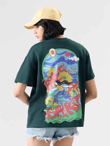 The Souled Store TSS Originals: Free Spirit Women Oversized T-Shirts - SaumyasStore