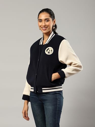 Label RITU KUMAR Navy Logo Jacket - SaumyasStore