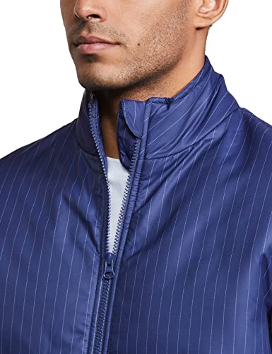 Amazon Brand - Symbol Polyester Men's Quilted Jacket (Aw22-Sy-Lw-Jk-06_Dnm Blue_L) - SaumyasStore