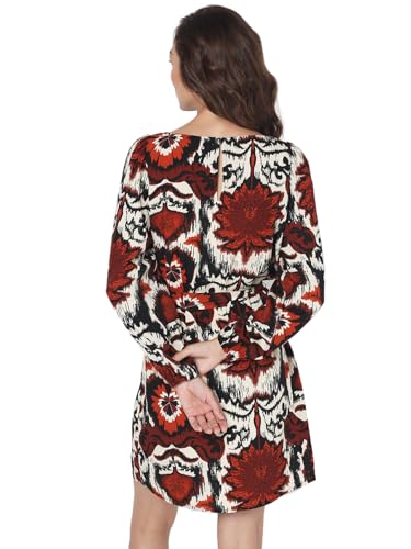 VERO MODA Women's Polyester A-Line Mini Dress (Black) - SaumyasStore