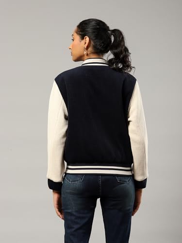 Label RITU KUMAR Navy Logo Jacket - SaumyasStore