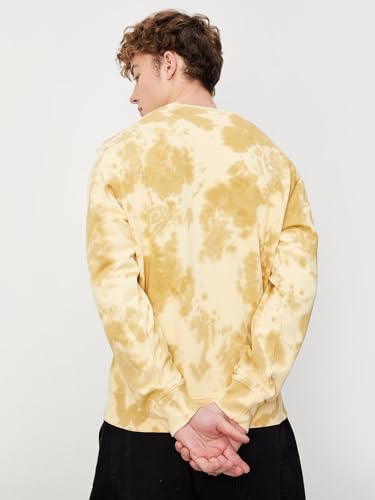 Max Mens Sweatshirt,Mustard,L - SaumyasStore