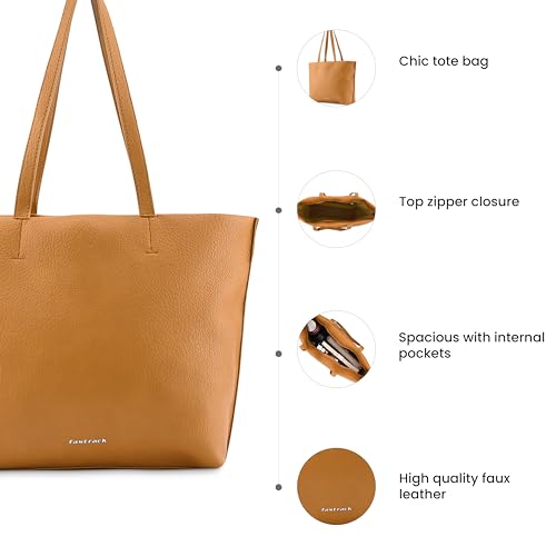 Fastrack Tan Tote Bag For Women - SaumyasStore