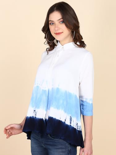 Maaesa Women Shirt (White) - SaumyasStore