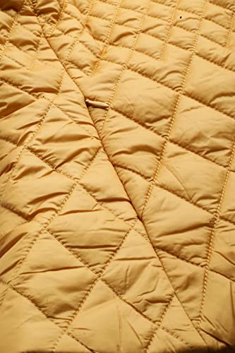 Label RITU KUMAR Yellow Solid Puffer Jacket - SaumyasStore