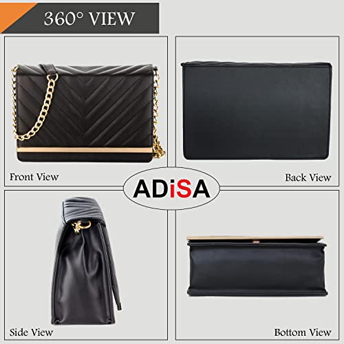 ADISA Women's Sling Bag (Black) - SaumyasStore