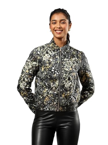Label RITU KUMAR Black Printed Jacket - SaumyasStore