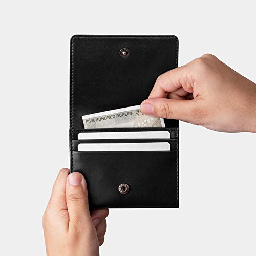 Dailyobjects Leather Women Men's Wallet(Lush Midnight) - SaumyasStore