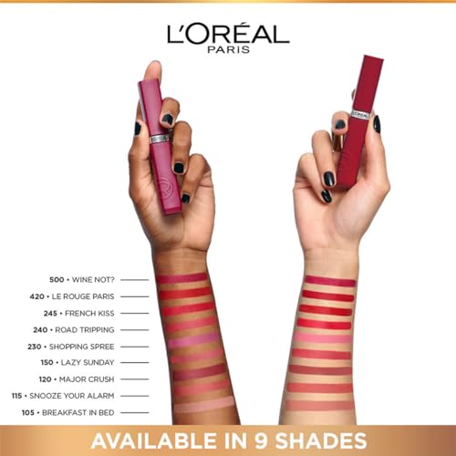 L'Oreal Paris Infallible Matte Resistance Liquid Lipstick, Breakfast in Bed 105, 5 ml - SaumyasStore