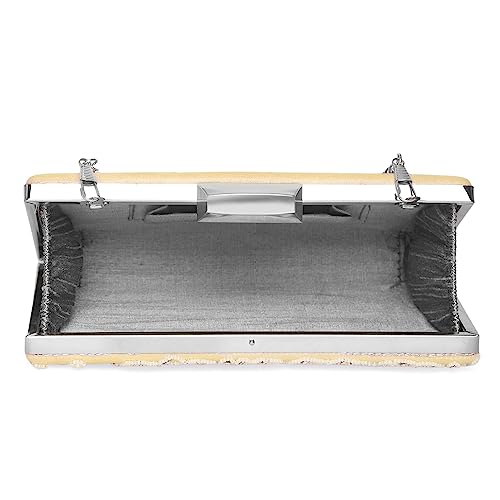 Peora Cream Clutch Purses for Women Handmade Evening Sling Handbag Stylish Bridal Fashion Clutch Bag for Girls - SaumyasStore