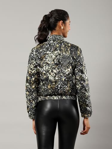 Label RITU KUMAR Black Printed Jacket - SaumyasStore