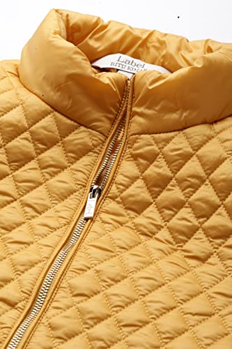 Label RITU KUMAR Yellow Solid Puffer Jacket - SaumyasStore