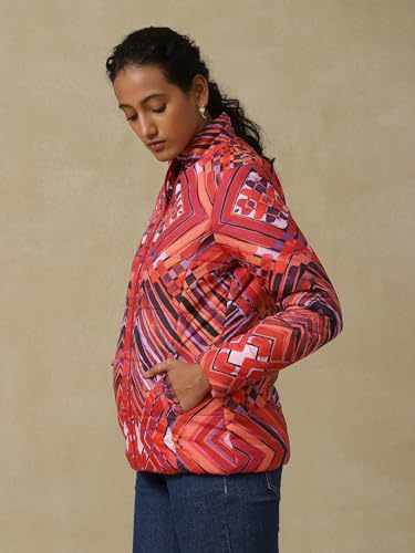 Aarke Ritu Kumar Pink Quilted Jacket - SaumyasStore