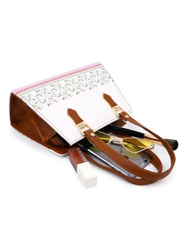 YOYOWING Pista Sling bag for women PU Synthetic Leather Cross body Ladies sling purse travel Floral Pattern - SaumyasStore