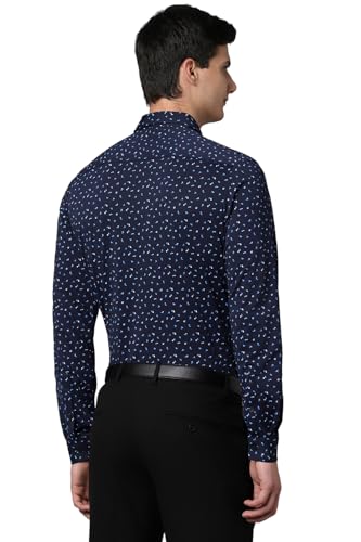 Allen Solly Men's Slim Fit Shirt (ASSFMKTFV20876_Navy - SaumyasStore