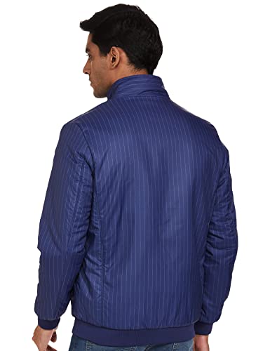 Amazon Brand - Symbol Polyester Men's Quilted Jacket (Aw22-Sy-Lw-Jk-06_Dnm Blue_L) - SaumyasStore