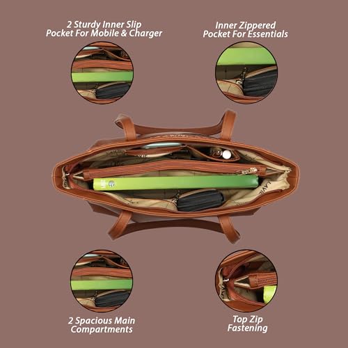 Lavie Women's Bot Ziptula Tote Bag | Ladies Purse Handbag - SaumyasStore