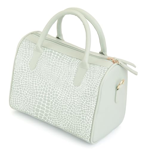 SACCI MUCCI Women's Handbag | Women's Tote Bag | Women's Top-Handle Bags | Women's Satchels | Women's Hobos & Shoulder Bags-Alligator Print (MInt Green) - SaumyasStore