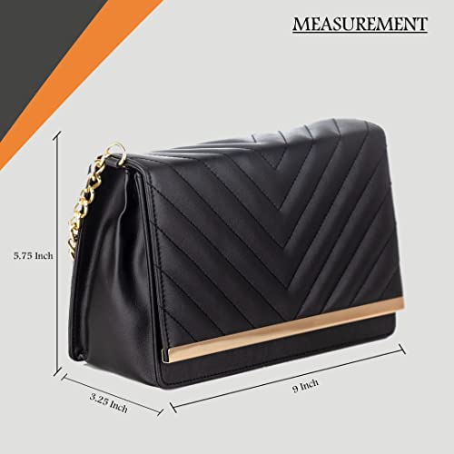 ADISA Women's Sling Bag (Black) - SaumyasStore