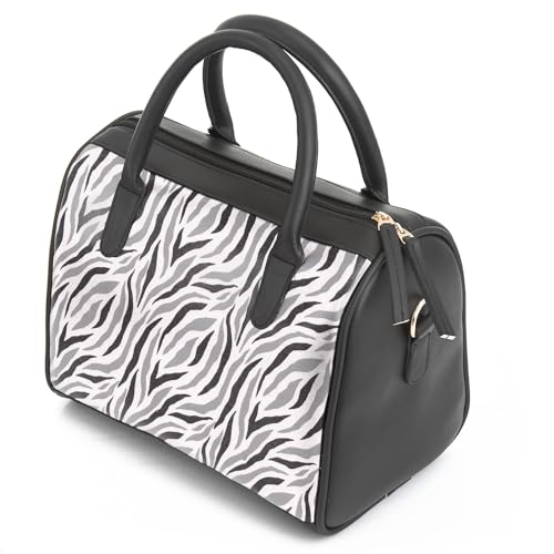 SACCI MUCCI Women's Handbag | Women's Tote Bag | Women's Top-Handle Bags | Women's Satchels | Women's Hobos & Shoulder Bags-Wave Botanical (Black) - SaumyasStore