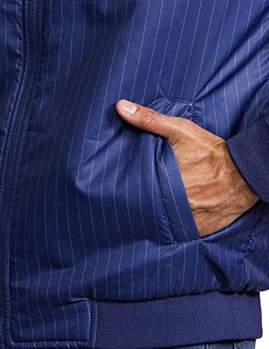 Amazon Brand - Symbol Polyester Men's Quilted Jacket (Aw22-Sy-Lw-Jk-06_Dnm Blue_L) - SaumyasStore