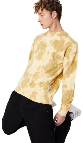 Max Mens Sweatshirt,Mustard,L - SaumyasStore