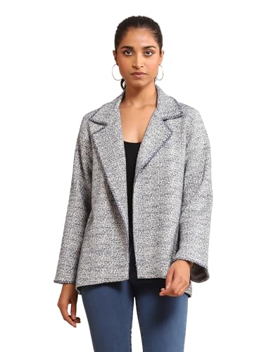 Ritu Kumar Blue Cotton Jacquard Jacket - SaumyasStore