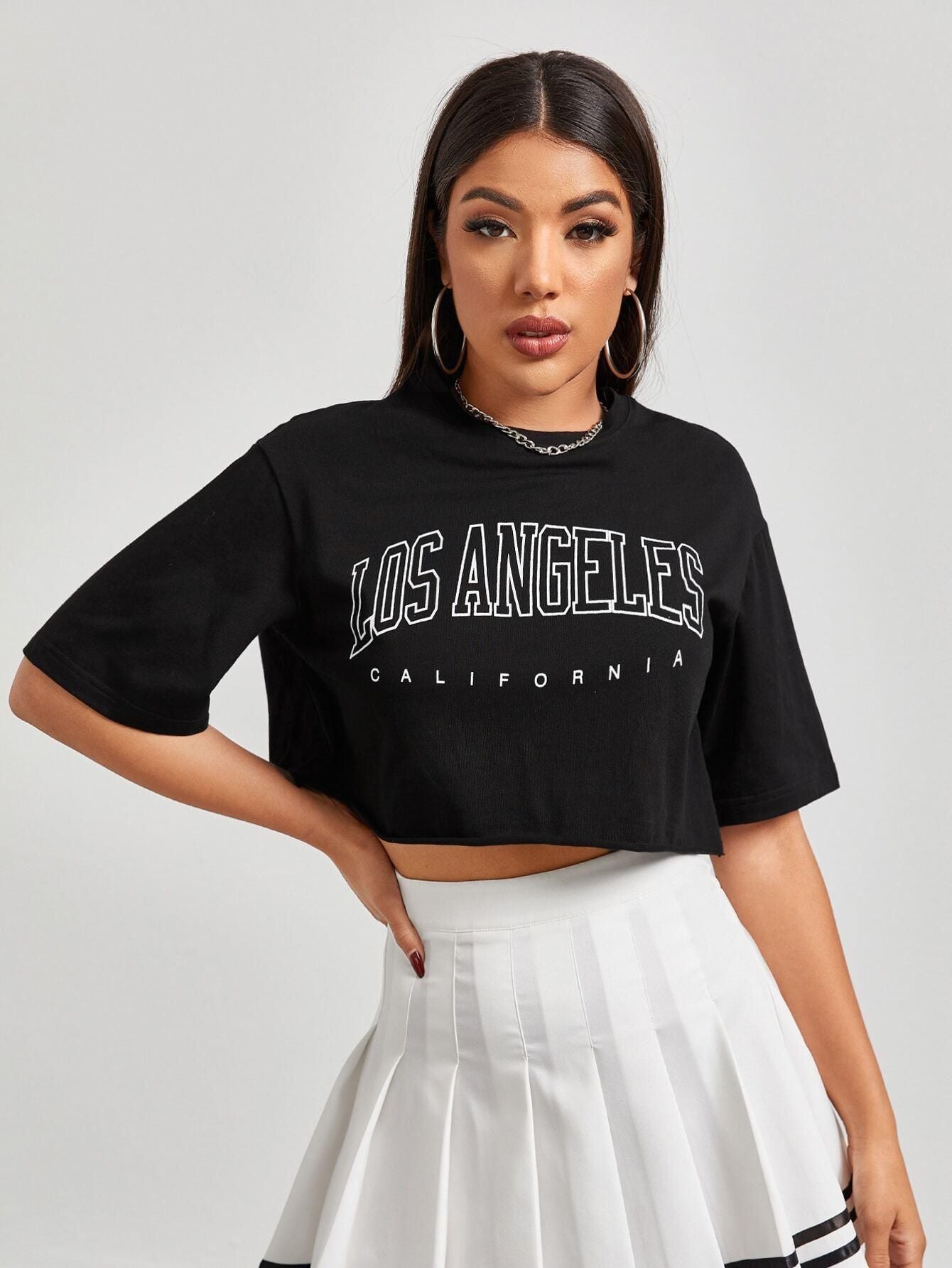 AAHWAN Women's Typography Front Print Crop Top - SaumyasStore