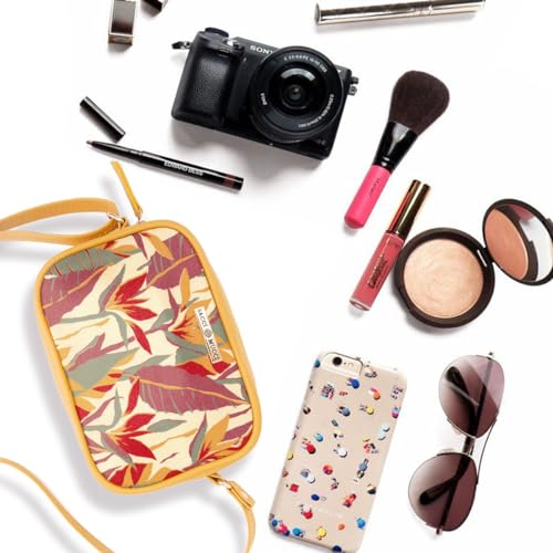 SACCI MUCCI Cross Body Sling Bag | Women's sling bag | Bags for women | Crossbody handbag | Sling handbag - Exotic Jungle (Mustard) - SaumyasStore