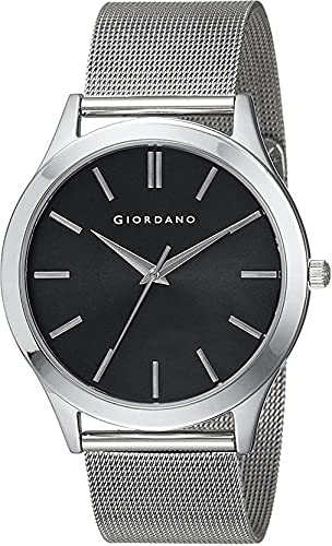 Giordano Analog Wrist Watch for Man with Color Variant |Classy Wired Mesh Band - A1051 - SaumyasStore