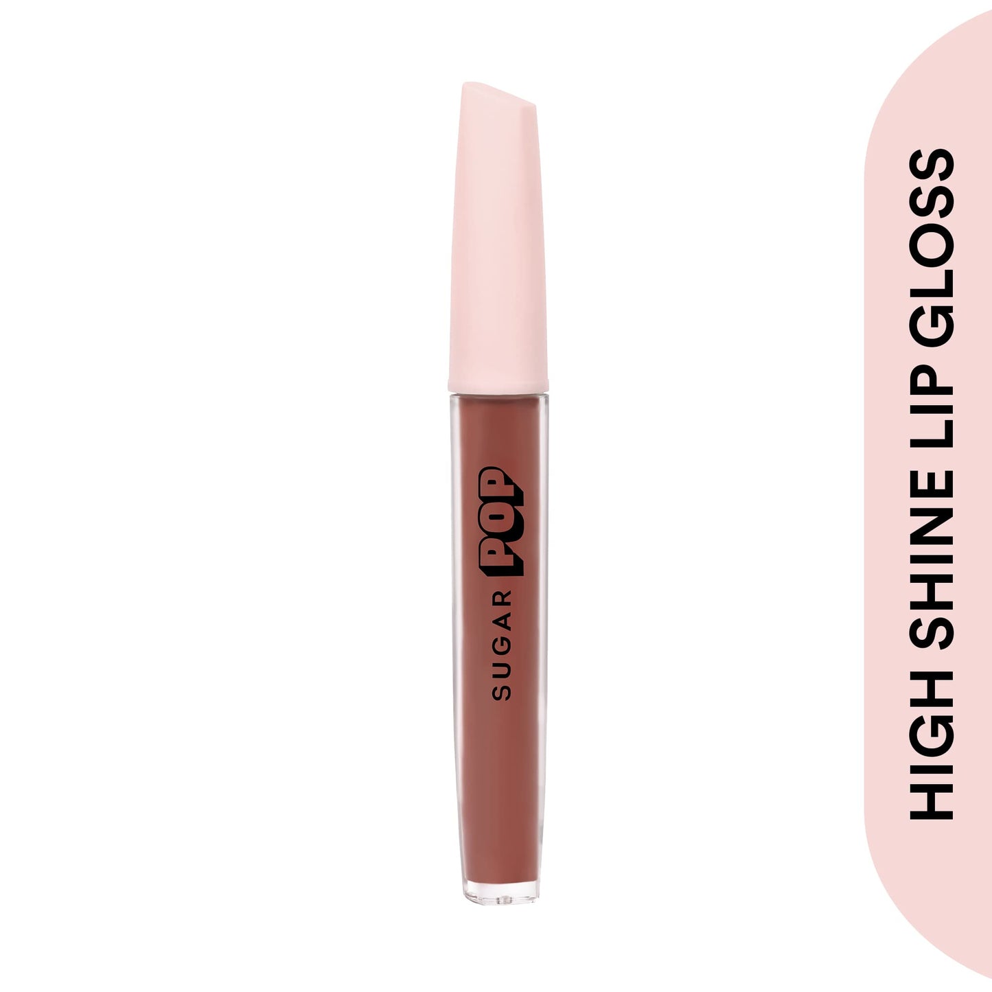 SUGAR POP High Shine Lip Gloss - 03 Maple (Nude Brown) For Soft & Dewy Lips Enriched With Vitamin E, Jojoba Oil & Shea Butter, Richly Pigmented 3.5ml - SaumyasStore