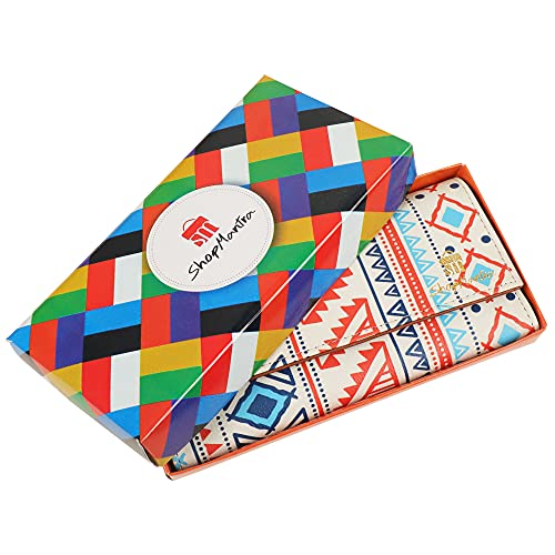 ShopMantra Wallet for Women's | Women's Wallet |Clutch | Vegan Leather | 11 Cards 1 ID Slot | 2 Notes and 1 Coin Compartment |Magnetic Closure | Multicolor. - SaumyasStore