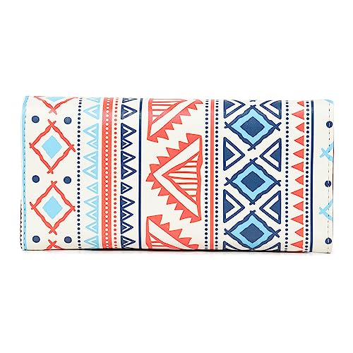 ShopMantra Wallet for Women's | Women's Wallet |Clutch | Vegan Leather | 11 Cards 1 ID Slot | 2 Notes and 1 Coin Compartment |Magnetic Closure | Multicolor. - SaumyasStore