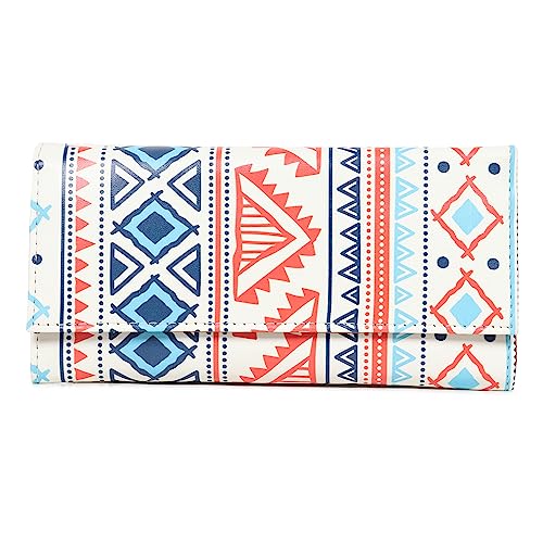 ShopMantra Wallet for Women's | Women's Wallet |Clutch | Vegan Leather | 11 Cards 1 ID Slot | 2 Notes and 1 Coin Compartment |Magnetic Closure | Multicolor. - SaumyasStore