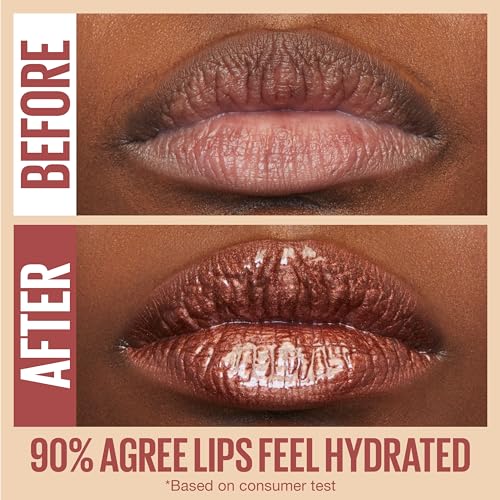 Maybelline Lifter Gloss, Hydrating Lip Gloss with Hyaluronic Acid, High Shine for Plumper Looking Lips, Pearl, Silver Pearl Clear, 0.18 Ounce - SaumyasStore