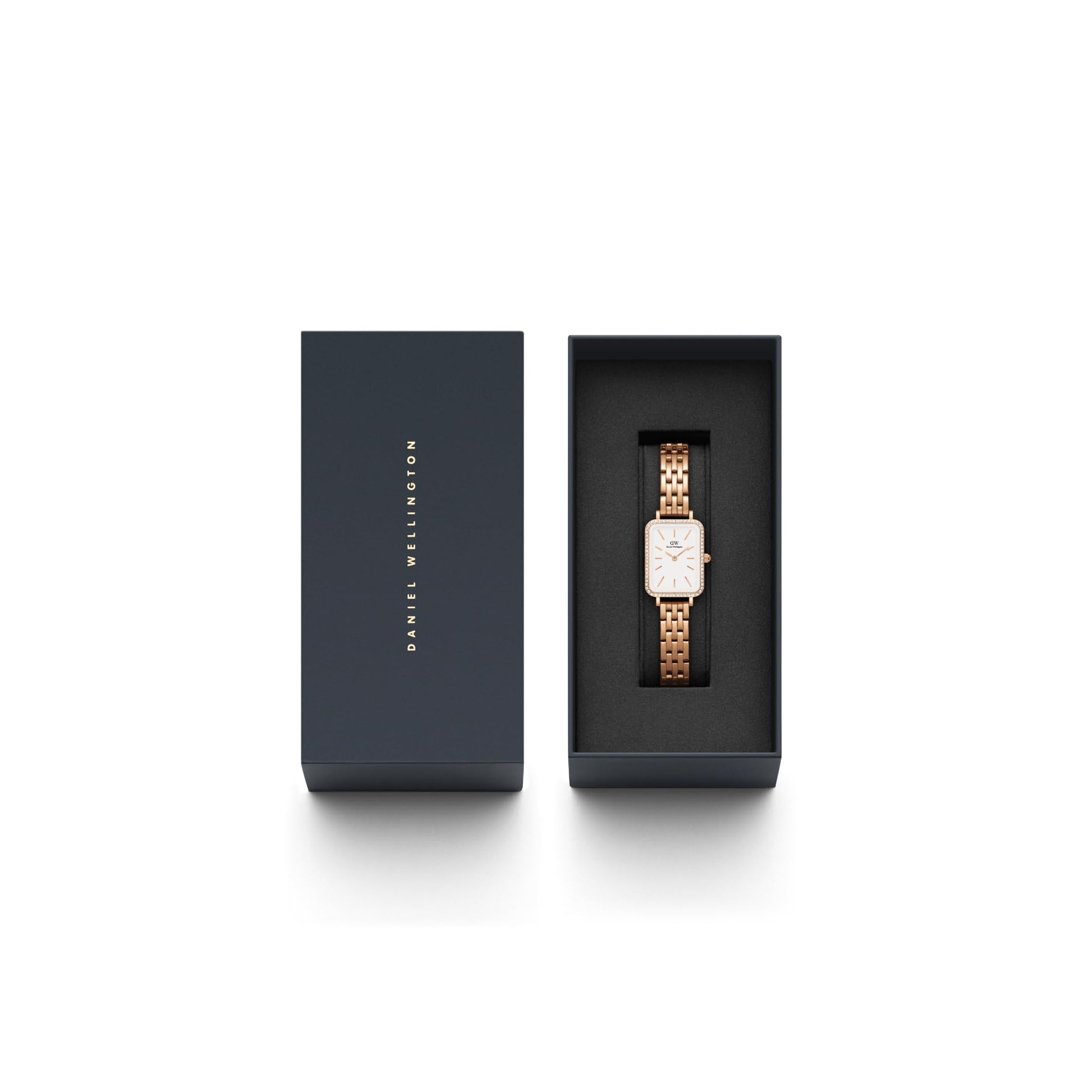 Daniel Wellington Women Analogue White Square Dial Watch- DW00100672K - SaumyasStore