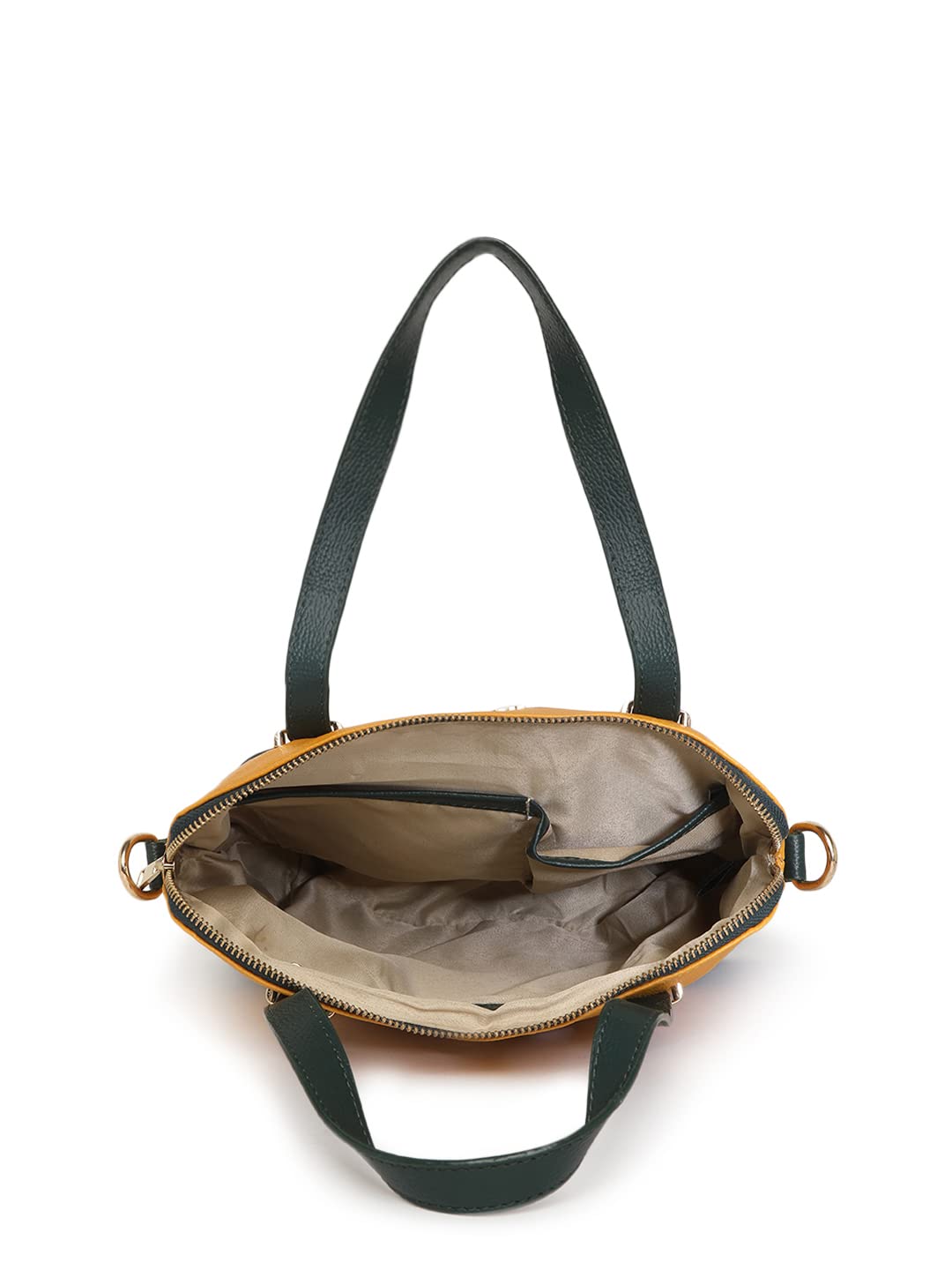 KLEIO PU Leather Twin Colour Hand Bag Purse For Girls Women Ladies (Dark Brown::White) (HO9003KL-DBWH) - SaumyasStore